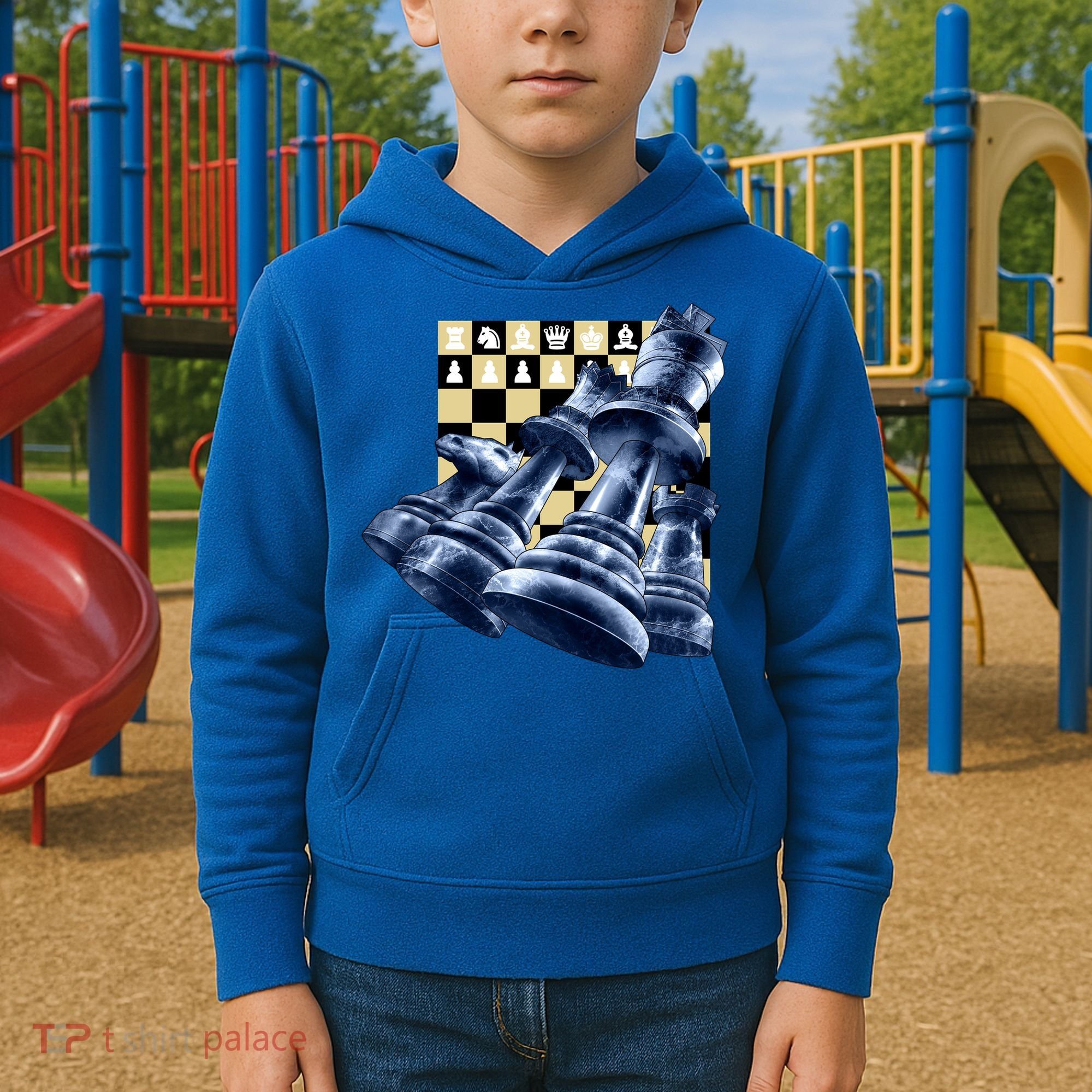 Chess Pieces Kids Hoodie