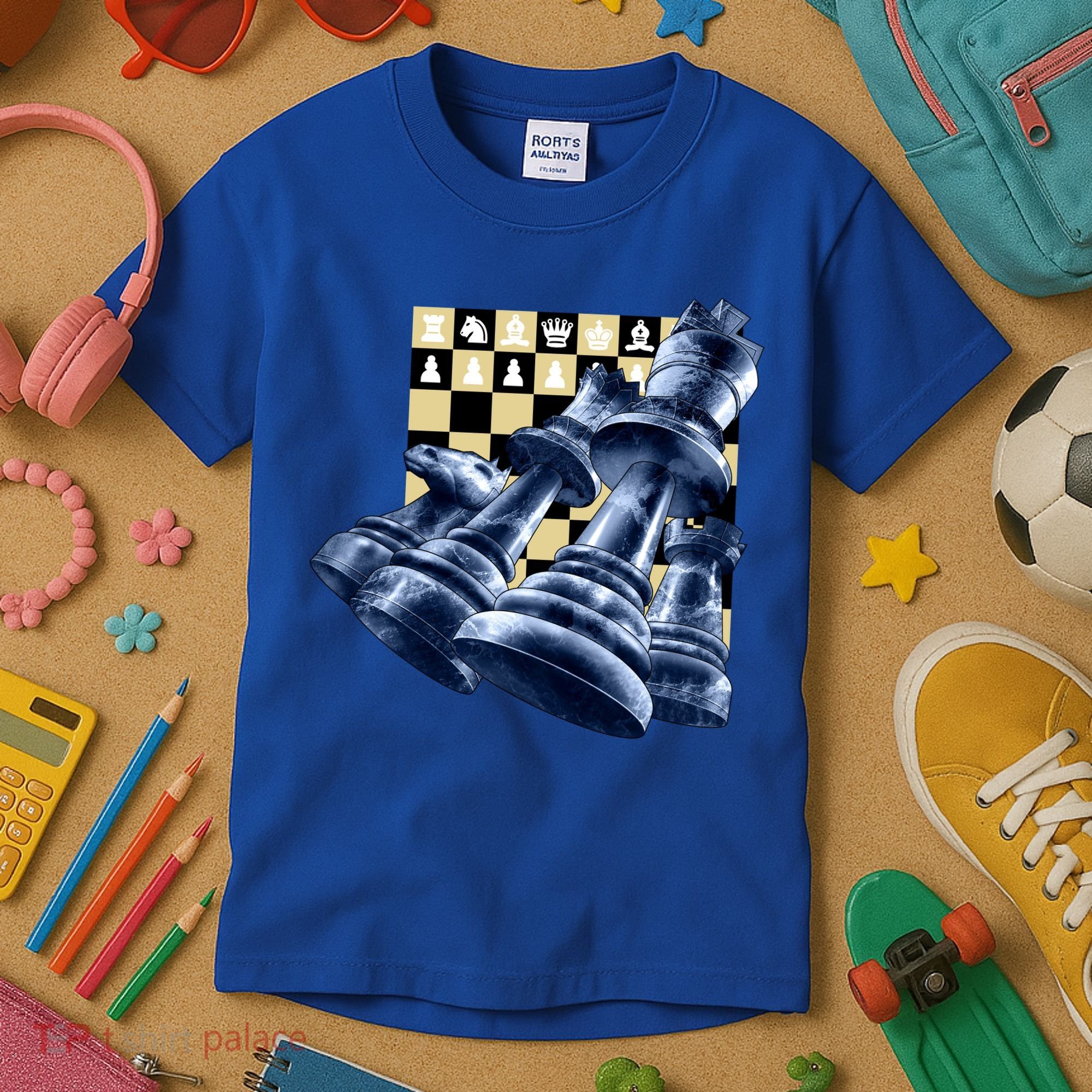 Chess Pieces Kids T-Shirt