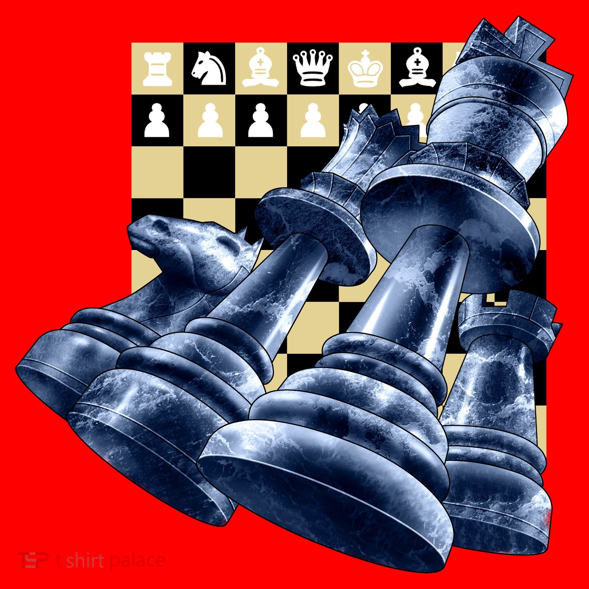 Chess Pieces Santa Hat