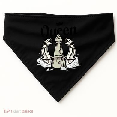 Chess Queen USA-Made Doggie Bandana