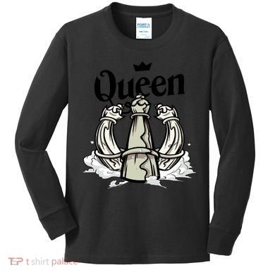 Chess Queen Kids Long Sleeve Shirt
