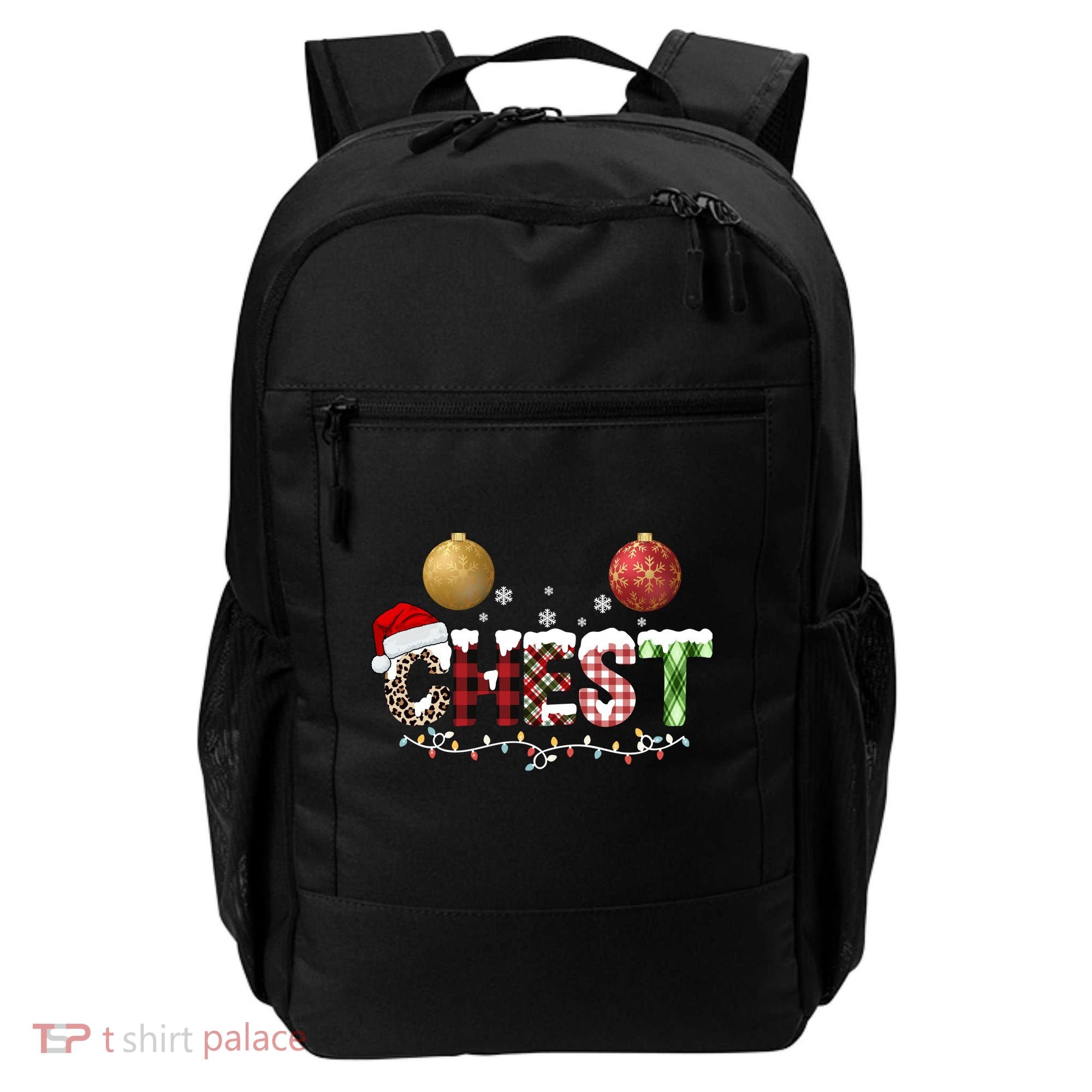 Chest Holiday Festive Christmas Backpack
