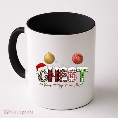Chest Holiday Festive Christmas Coffee Mug