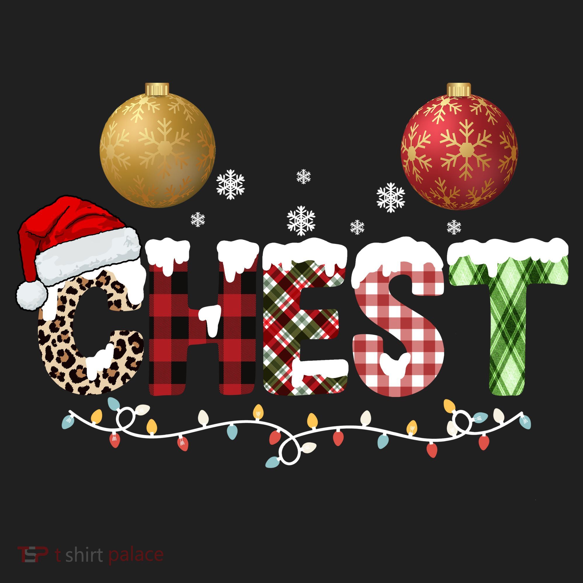 Chest Holiday Festive Christmas Tumbler