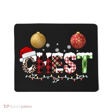 Chest Holiday Festive Christmas Mousepad