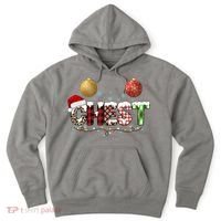 Chest Holiday Festive Christmas Hoodie thumb 0