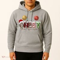 Chest Holiday Festive Christmas Hoodie thumb 2