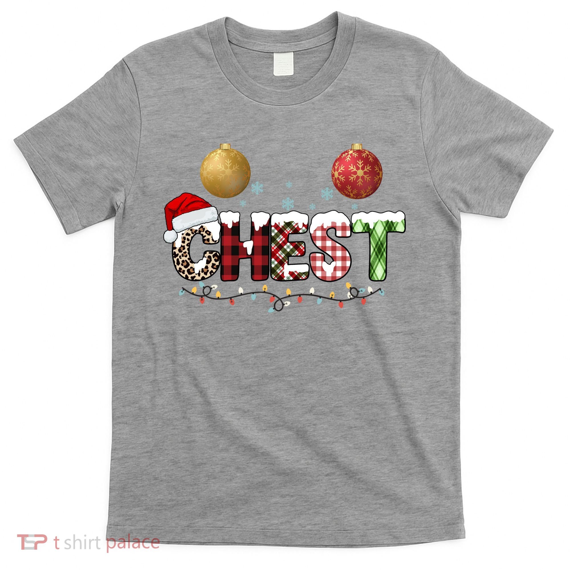 Chest Holiday Festive Christmas T-Shirt