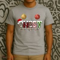 Chest Holiday Festive Christmas T-Shirt thumb 3