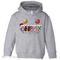 Chest Holiday Festive Christmas Toddler Hoodie thumb 0