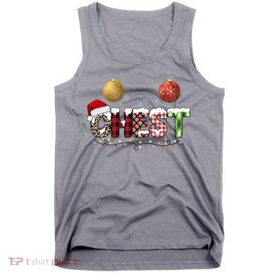 Chest Holiday Festive Christmas Tank Top