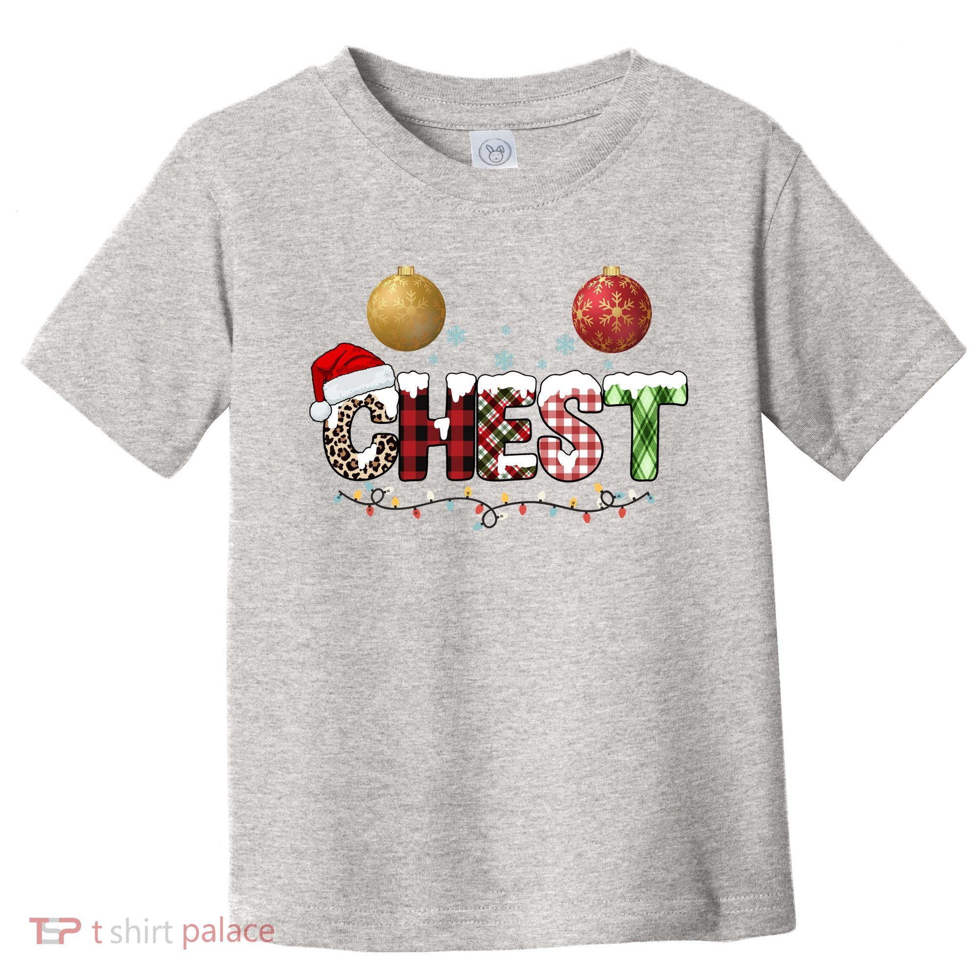 Chest Holiday Festive Christmas Toddler T-Shirt