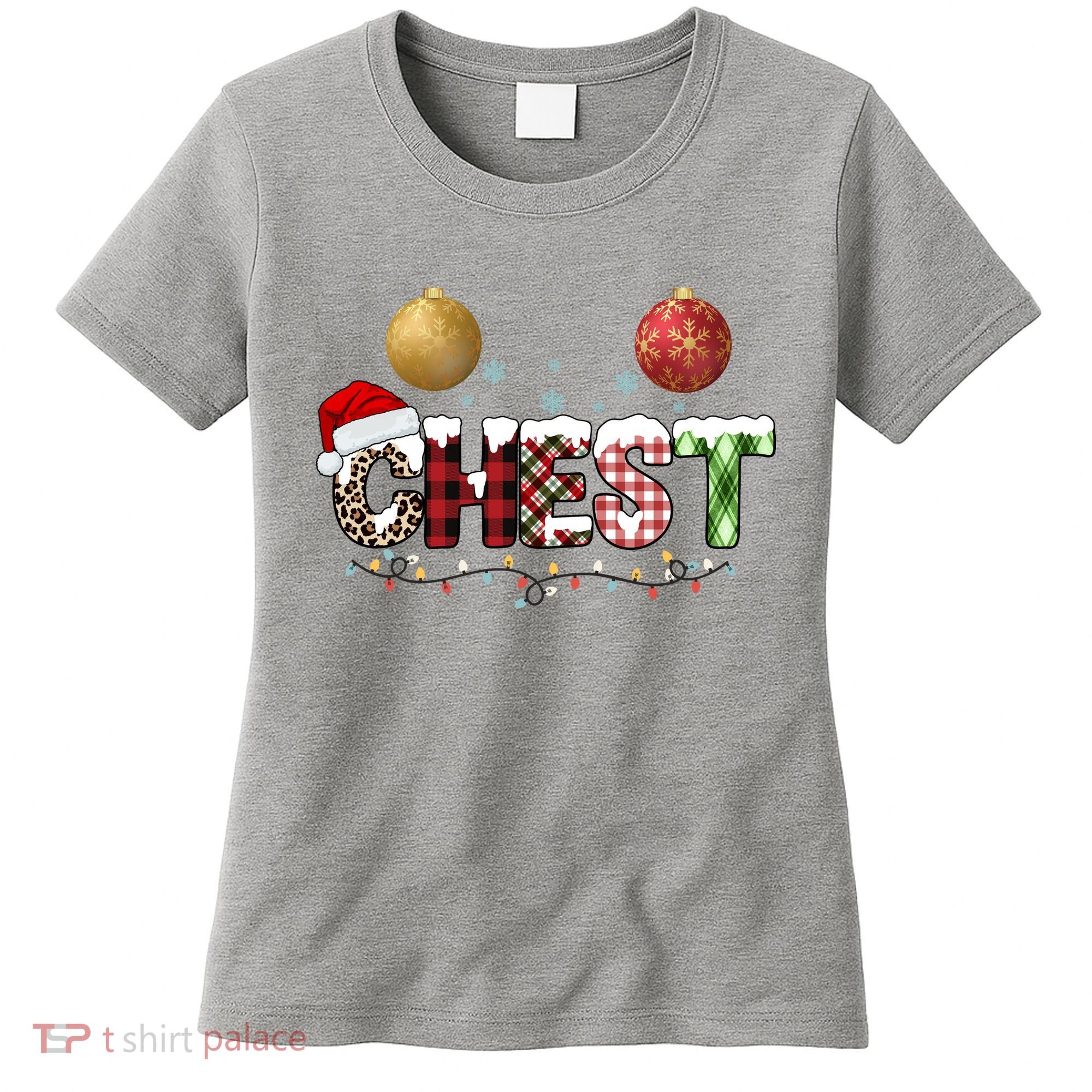 Chest Holiday Festive Christmas Women's T-Shirt