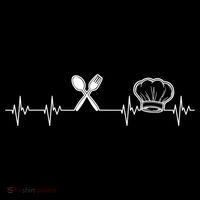 Chef Heartbeat Funny Culinary Chef Gift Cooking Lover TShirt Baby Bodysuit thumb 2