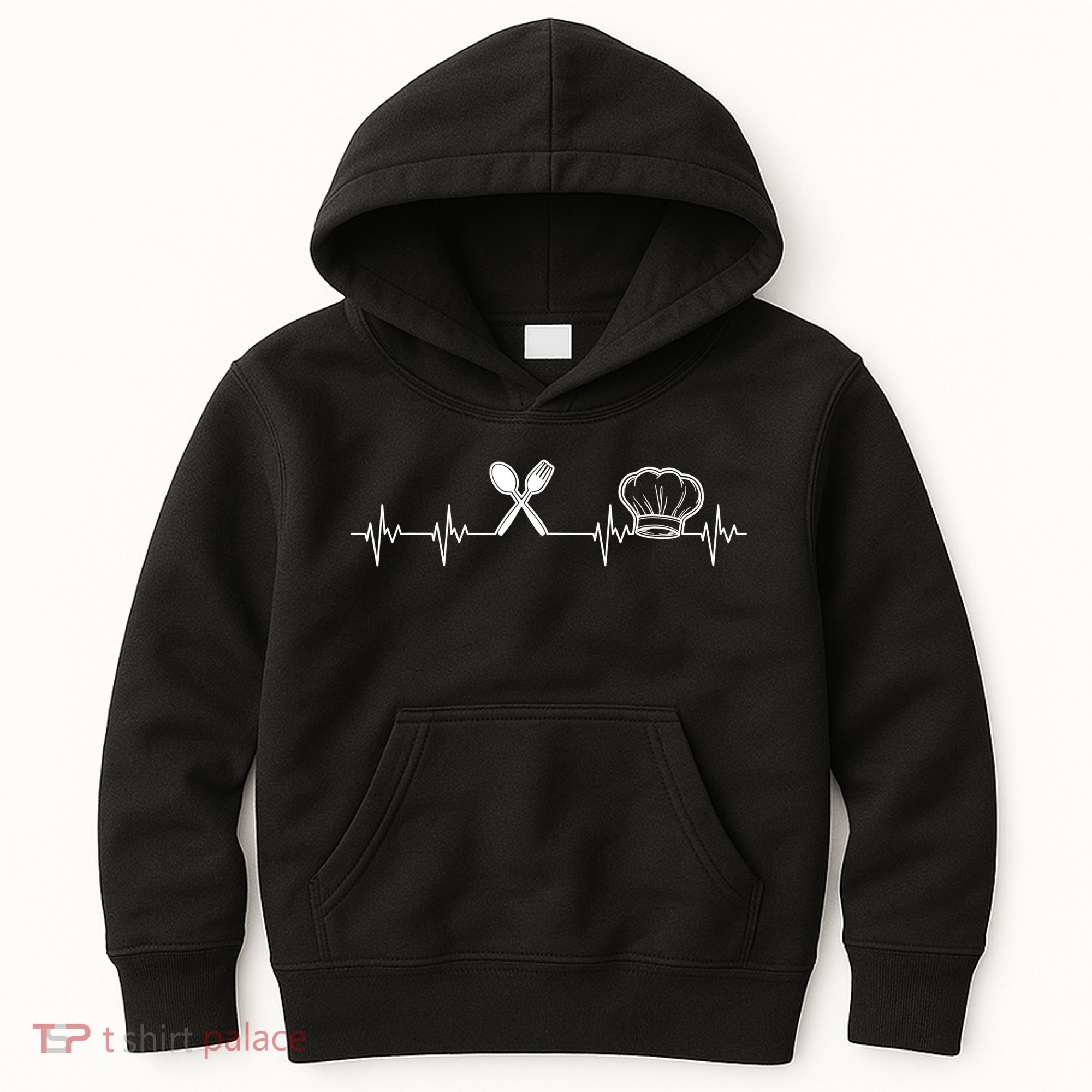 Chef Heartbeat Funny Culinary Chef Gift Cooking Lover TShirt Kids Hoodie