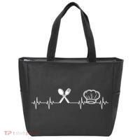 Chef Heartbeat Funny Culinary Chef Gift Cooking Lover TShirt Tote Bag thumb 0