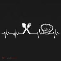 Chef Heartbeat Funny Culinary Chef Gift Cooking Lover TShirt Tote Bag thumb 4