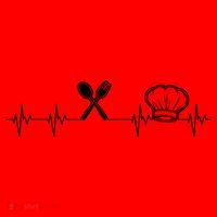 Chef Heartbeat Funny Culinary Chef Gift Cooking Lover TShirt Santa Hat thumb 1