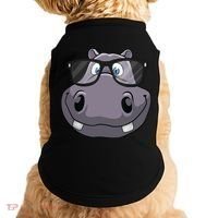 Cool Hippo For Reading Hippopotamus Zoo Doggie Tank thumb 0