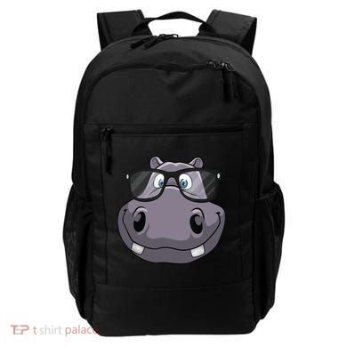 Cool Hippo For Reading Hippopotamus Zoo Backpack