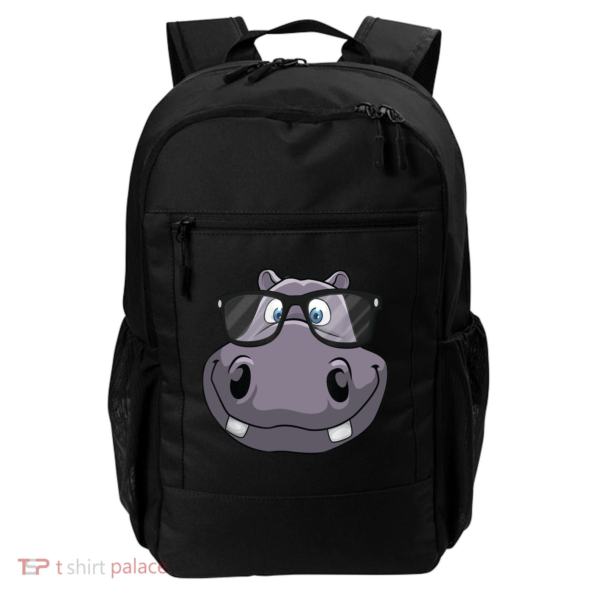 Cool Hippo For Reading Hippopotamus Zoo Backpack