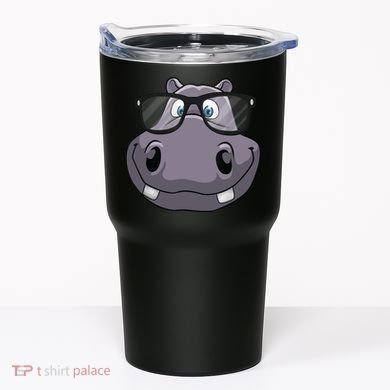 Cool Hippo For Reading Hippopotamus Zoo Tumbler
