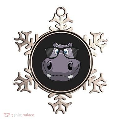 Cool Hippo For Reading Hippopotamus Zoo Ornament