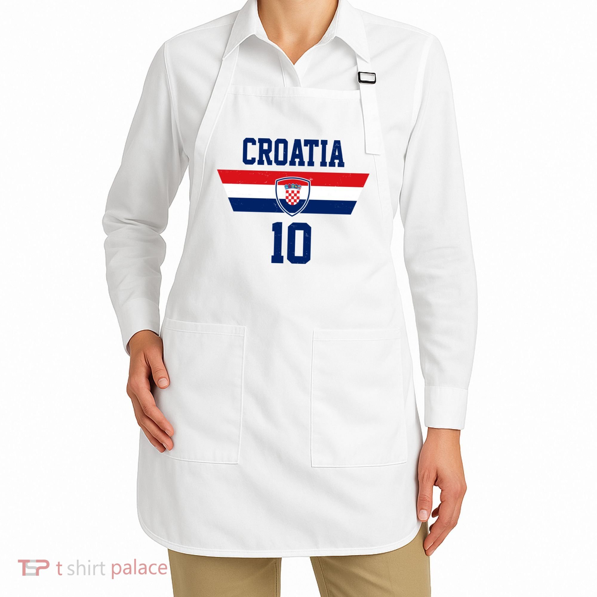 Croatia Hrvatska Flag Zagreb Croatian Soccer Jersey Apron