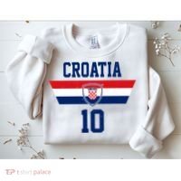 Croatia Hrvatska Flag Zagreb Croatian Soccer Jersey Sweatshirt thumb 2
