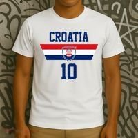 Croatia Hrvatska Flag Zagreb Croatian Soccer Jersey T-Shirt thumb 3