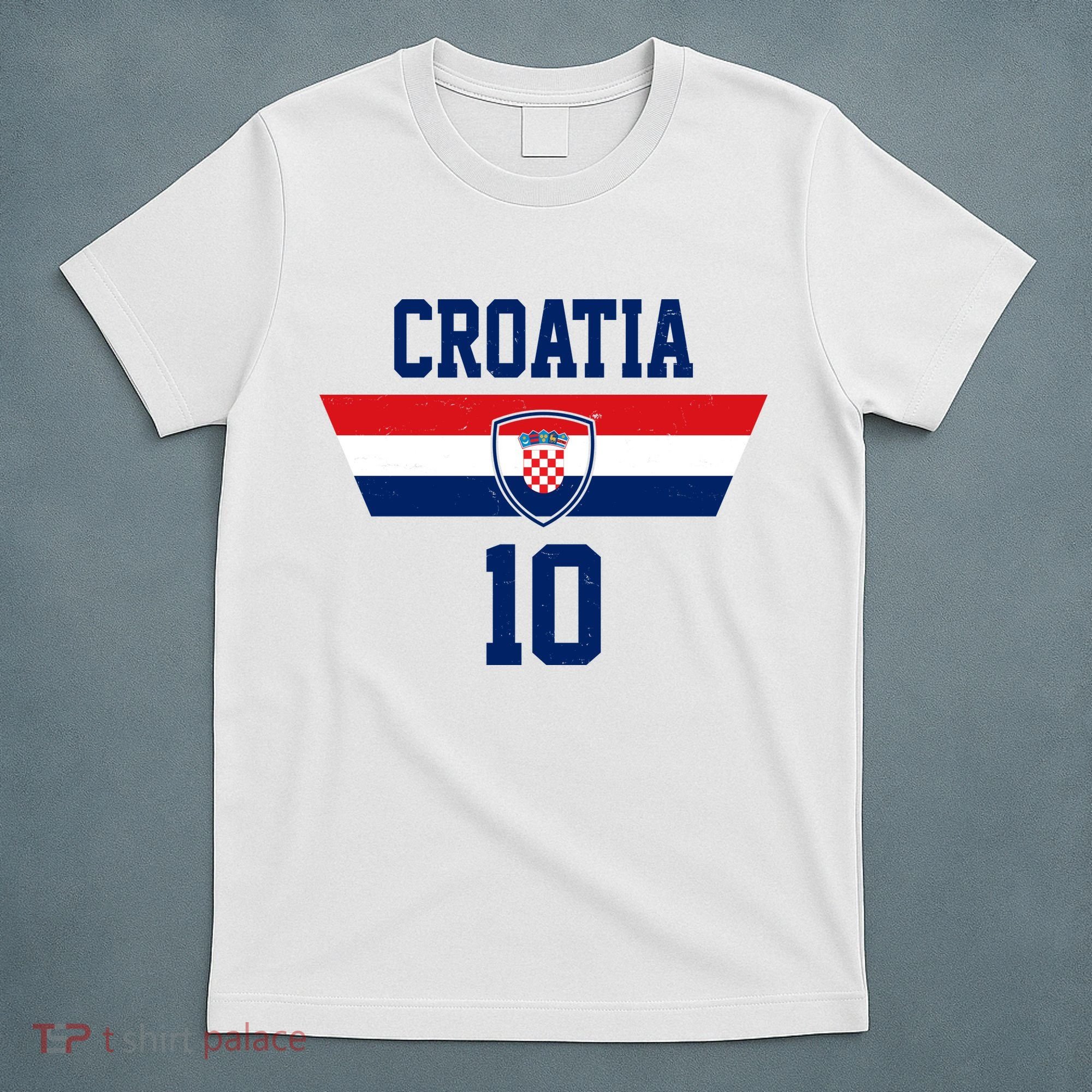 Croatia Hrvatska Flag Zagreb Croatian Soccer Jersey T-Shirt