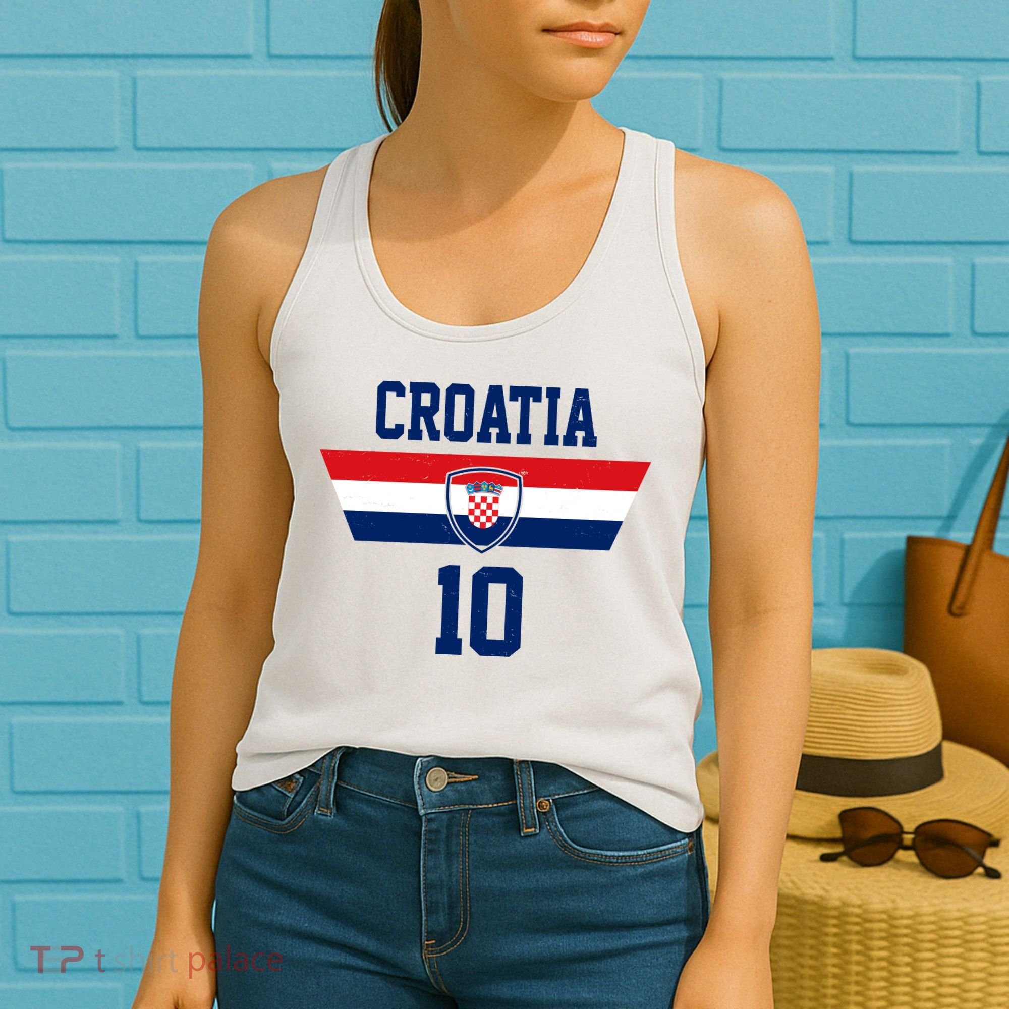 Croatia Hrvatska Flag Zagreb Croatian Soccer Jersey Women's Tank Top