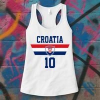 Croatia Hrvatska Flag Zagreb Croatian Soccer Jersey Women's Tank Top thumb 3