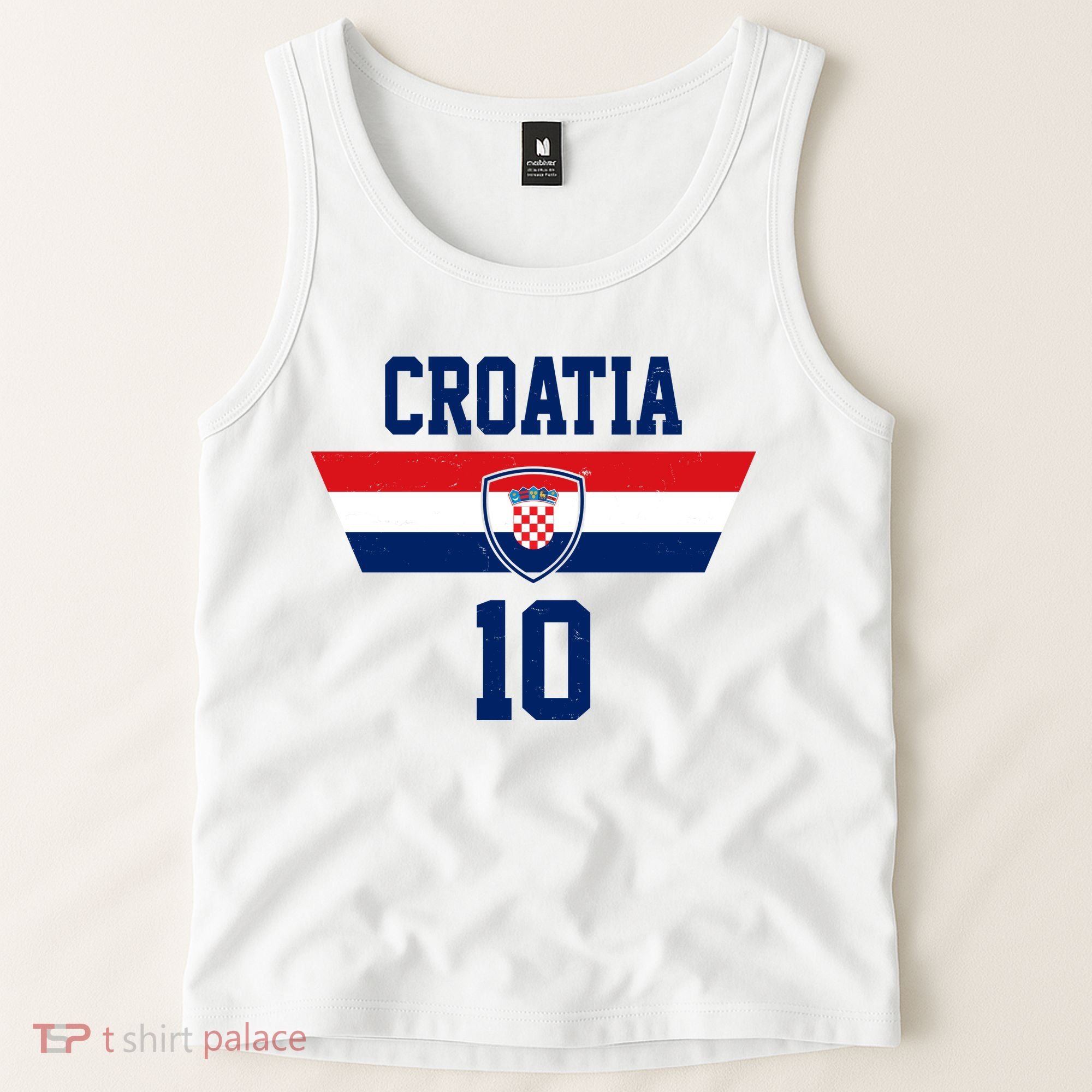 Croatia Hrvatska Flag Zagreb Croatian Soccer Jersey Tank Top