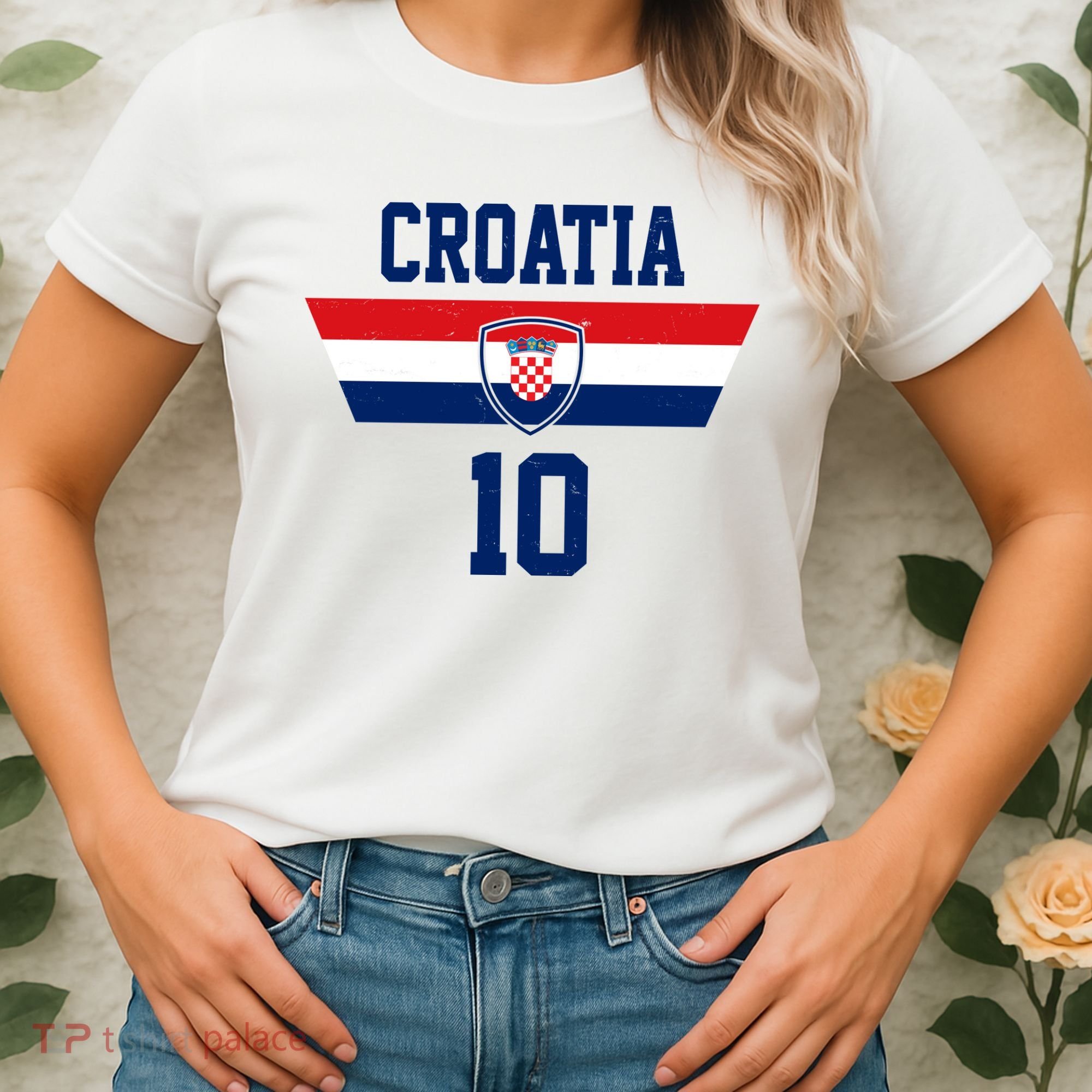 Croatia Hrvatska Flag Zagreb Croatian Soccer Jersey Women's T-Shirt