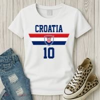 Croatia Hrvatska Flag Zagreb Croatian Soccer Jersey Women's T-Shirt thumb 3