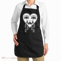 Crying Heart Flash Alternative Traditional Tattoo Artist Emo Apron thumb 2