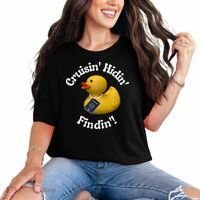 Cruising Hiding Finding Rubber Ducks Passport Hunt Hide Find Comfort Colors T-Shirt thumb 0