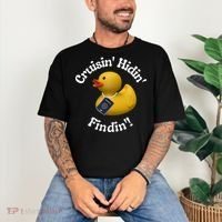 Cruising Hiding Finding Rubber Ducks Passport Hunt Hide Find Comfort Colors T-Shirt thumb 3