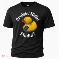 Cruising Hiding Finding Rubber Ducks Passport Hunt Hide Find Cooling Performance Crew T-Shirt thumb 0