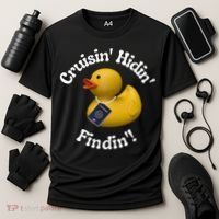 Cruising Hiding Finding Rubber Ducks Passport Hunt Hide Find Cooling Performance Crew T-Shirt thumb 3