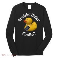Cruising Hiding Finding Rubber Ducks Passport Hunt Hide Find Long Sleeve Shirt thumb 0