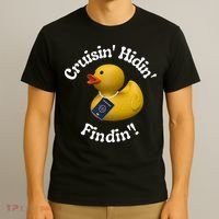 Cruising Hiding Finding Rubber Ducks Passport Hunt Hide Find T-Shirt thumb 3