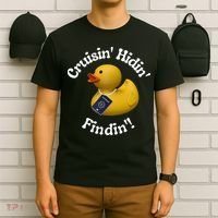 Cruising Hiding Finding Rubber Ducks Passport Hunt Hide Find T-Shirt thumb 6