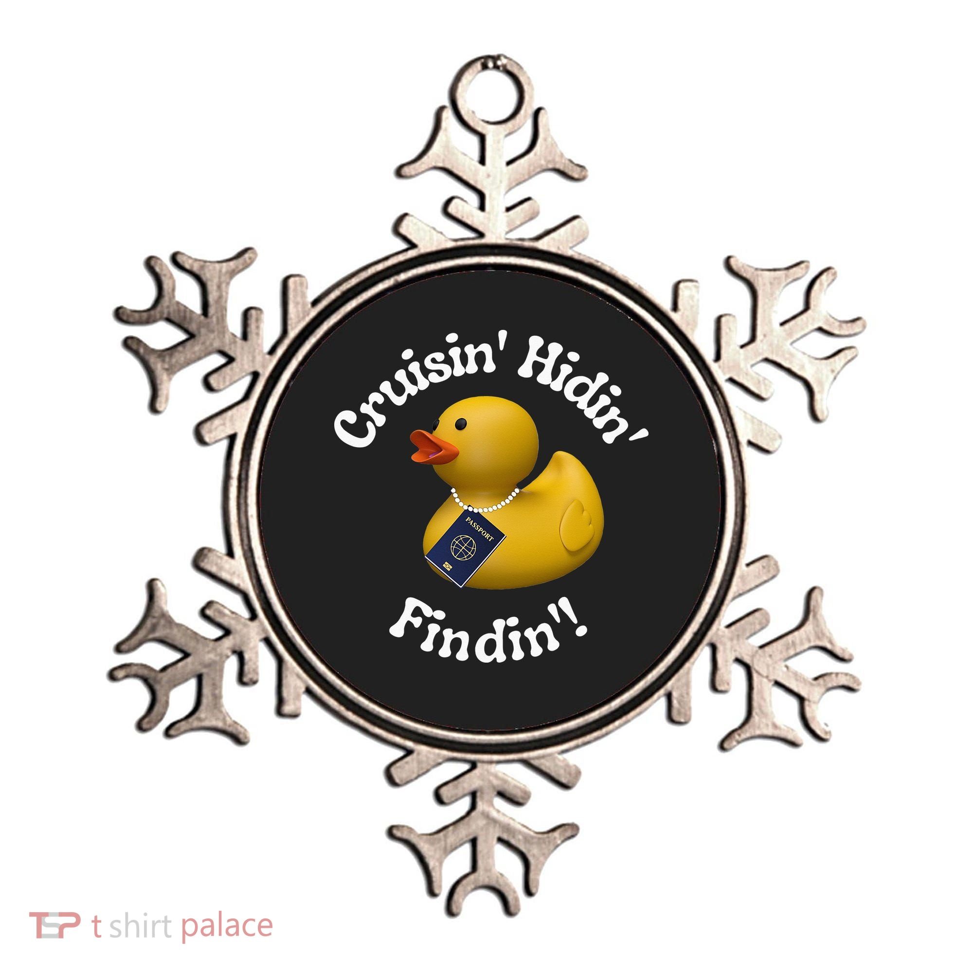 Cruising Hiding Finding Rubber Ducks Passport Hunt Hide Find Ornament