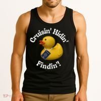Cruising Hiding Finding Rubber Ducks Passport Hunt Hide Find Tank Top thumb 3