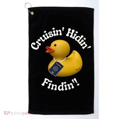 Cruising Hiding Finding Rubber Ducks Passport Hunt Hide Find Golf Towel