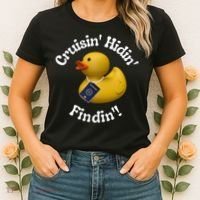 Cruising Hiding Finding Rubber Ducks Passport Hunt Hide Find Women's T-Shirt thumb 2