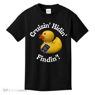 Cruising Hiding Finding Rubber Ducks Passport Hunt Hide Find Kids T-Shirt