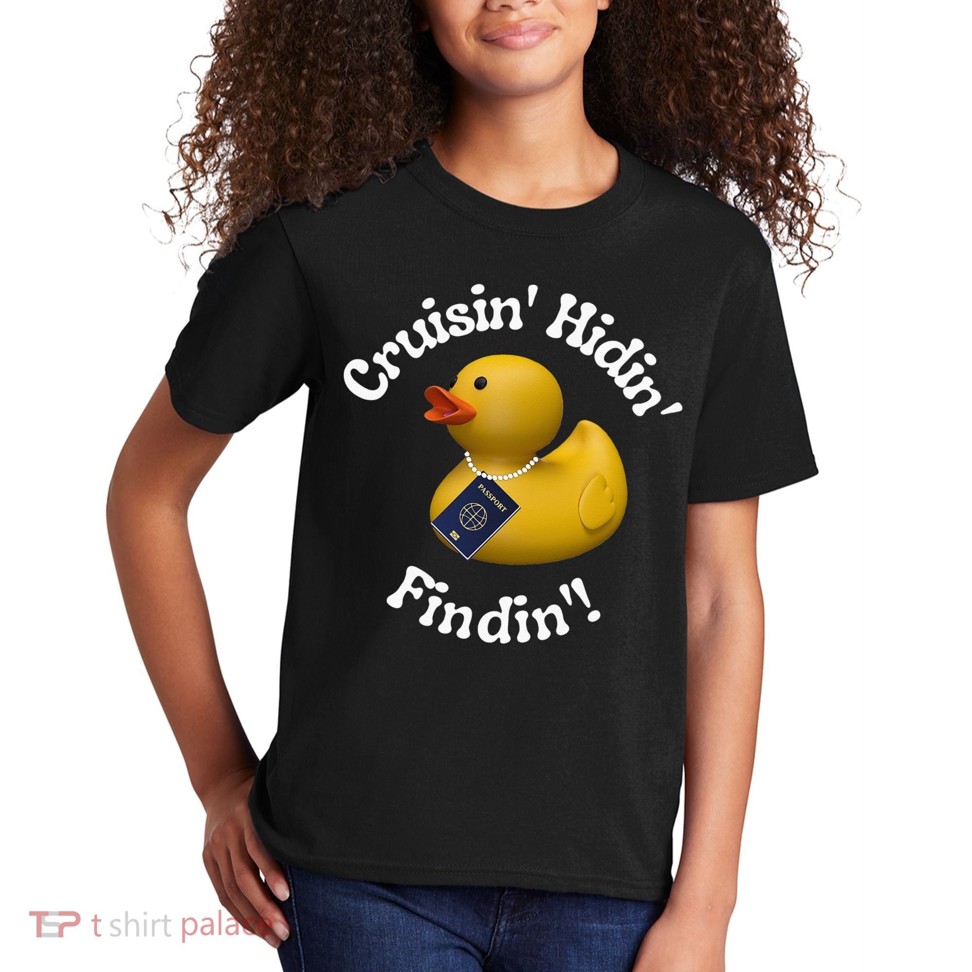 Cruising Hiding Finding Rubber Ducks Passport Hunt Hide Find Kids T-Shirt